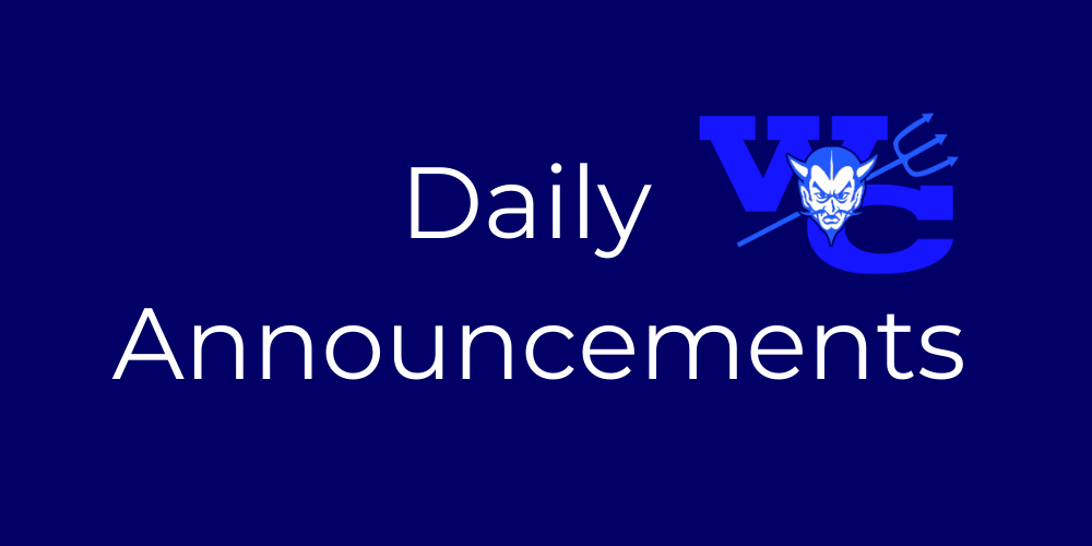 Daily Announcements