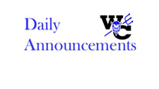 Daily Announcements